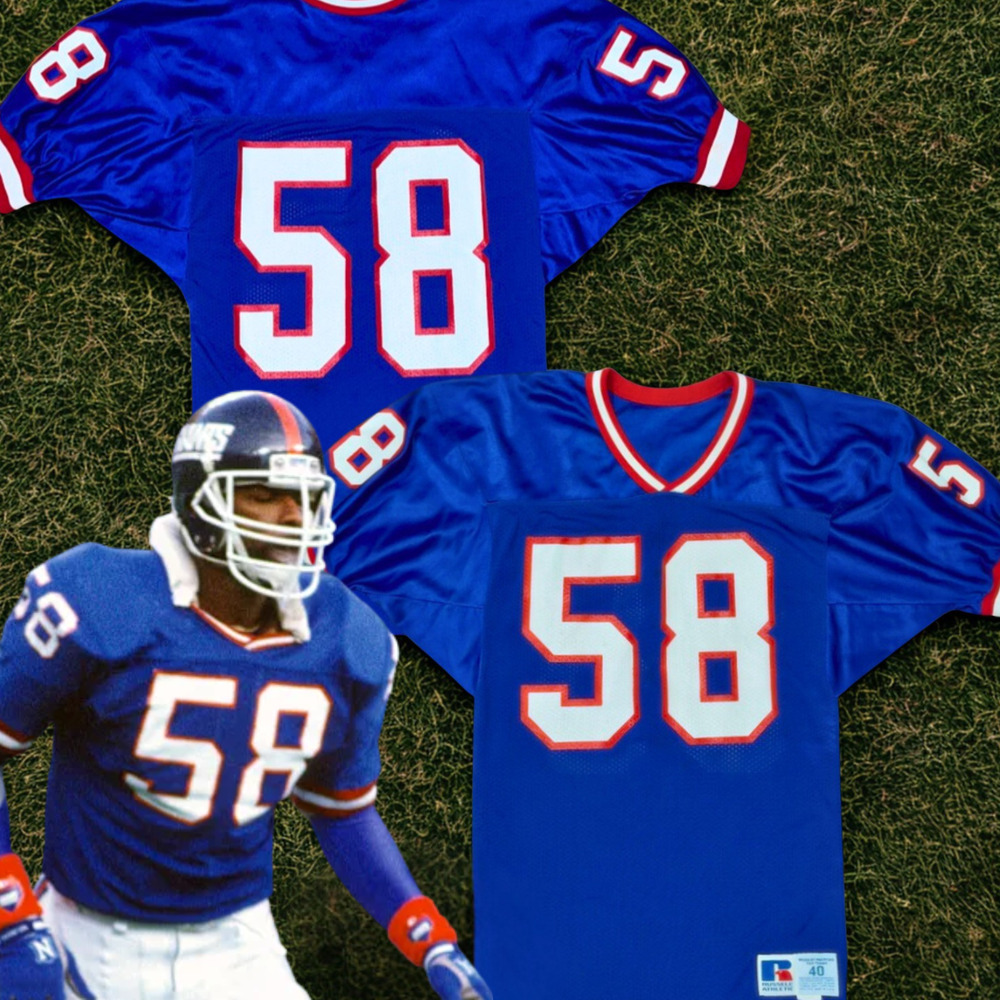 New York Giants Carl Banks #58 NFL Russell Athletic Jersey USA Size 40 M Vintage - Picture 1 of 14